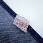 Vintage 80s Sears Toughskins Double Knee Denim Overalls Made in USA Union Made Workwear