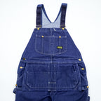 Vintage 80s Sears Toughskins Double Knee Denim Overalls Made in USA Union Made Workwear
