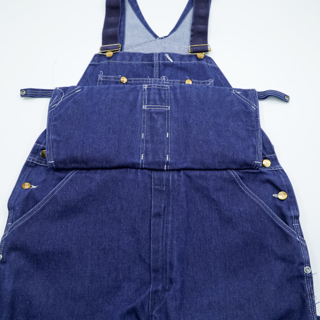 Vintage 80s Sears Toughskins Double Knee Denim Overalls Made in USA Union Made Workwear