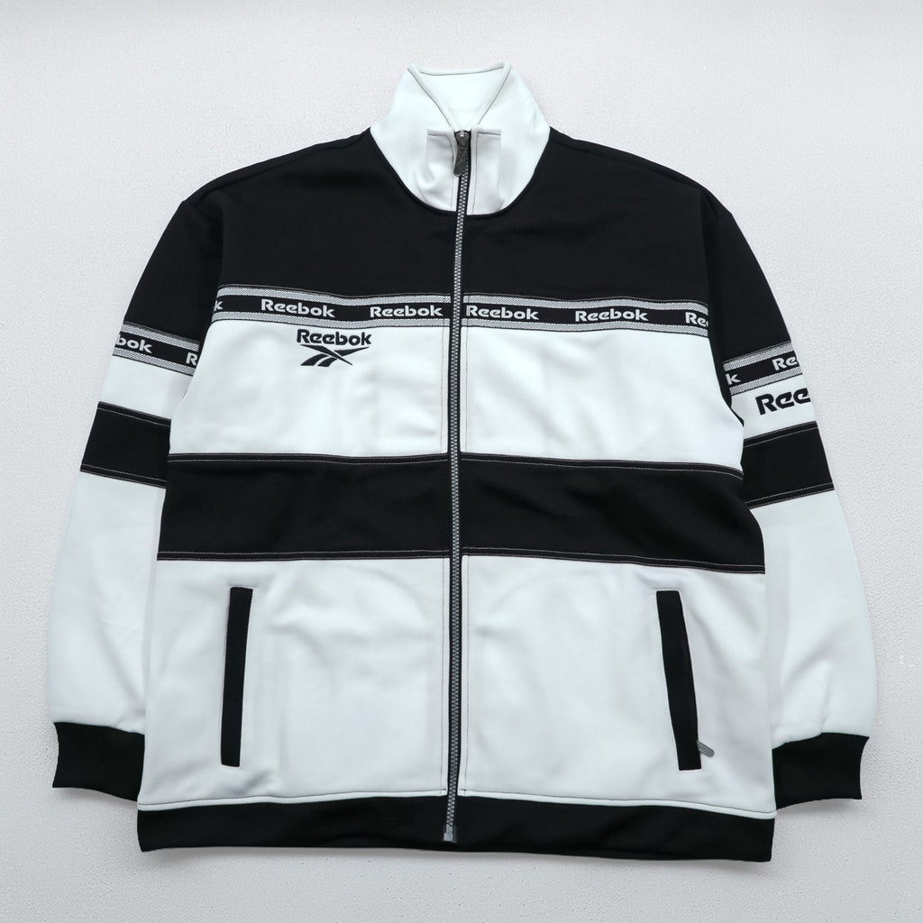 Reebok 90s Vintage Track Jacket Jersey M White, Black