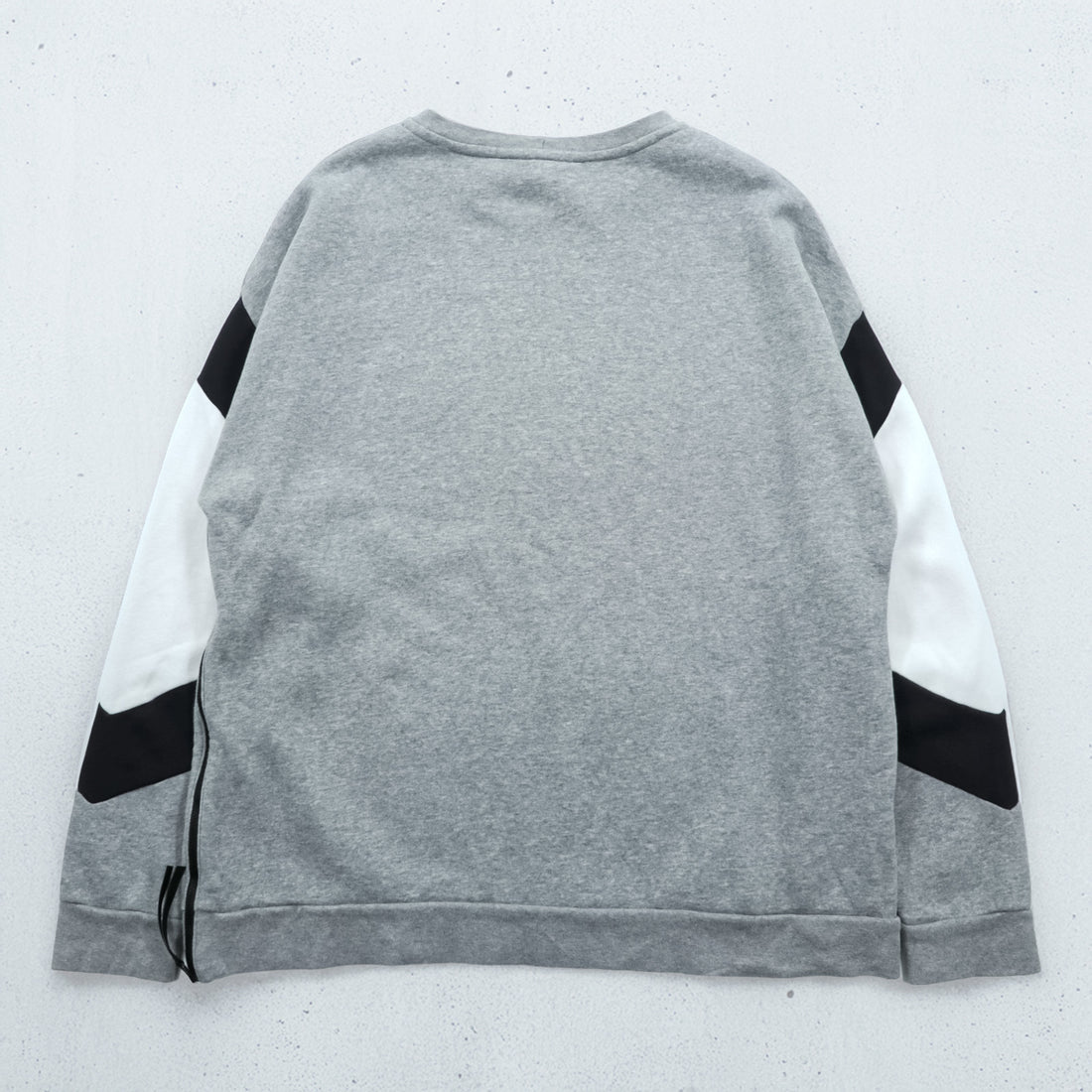 NIKE Box Logo Sweatshirt, Size XL and up, Gray, Black, White, CD9220-063, Side Zip