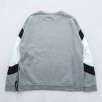 NIKE Box Logo Sweatshirt, Size XL and up, Gray, Black, White, CD9220-063, Side Zip