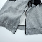 NIKE Box Logo Sweatshirt, Size XL and up, Gray, Black, White, CD9220-063, Side Zip