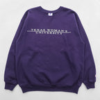 Champion 90s College Sweatshirt, Size M, Purple, Texas Women's University