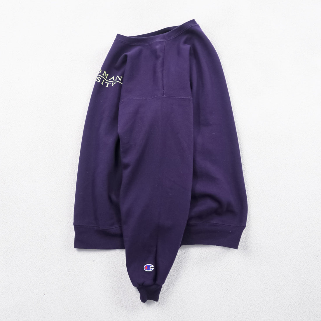 Champion 90s College Sweatshirt, Size M, Purple, Texas Women's University