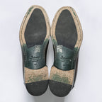 Navyboot イタリア製 フリンジ タッセル ローファー Uチップ ドレスシューズ 28cm ダークブラウン Bologna Construction