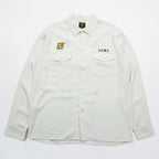 HOUSTON Souvenir Shirt, Vietnam Shirt, Size L, White, 41157, VIET-NAM, Parachute, Military, U.S.M.C.
