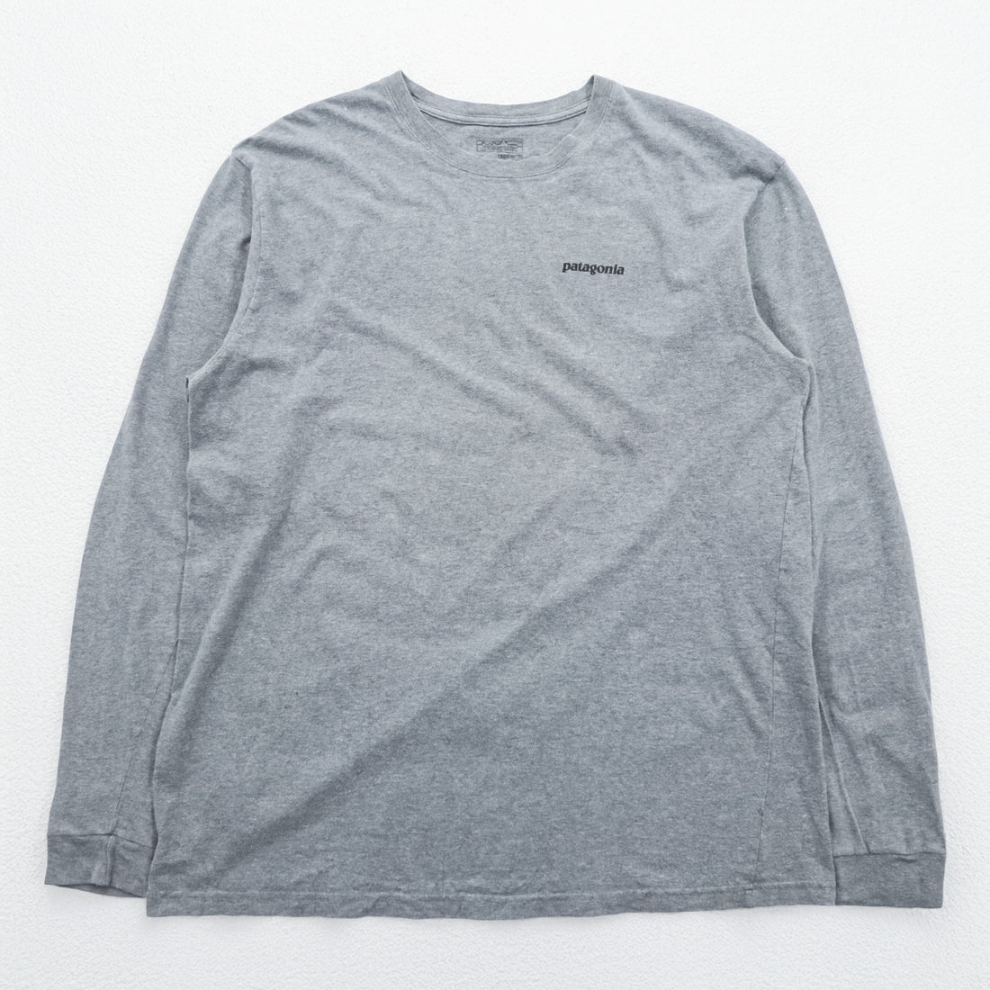 Patagonia P-6ロゴ 長袖Tシャツ ロンT XL グレー コットン 38704