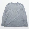 Patagonia P-6ロゴ 長袖Tシャツ ロンT XL グレー コットン 38704