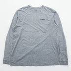 Patagonia P-6ロゴ 長袖Tシャツ ロンT XL グレー コットン 38704