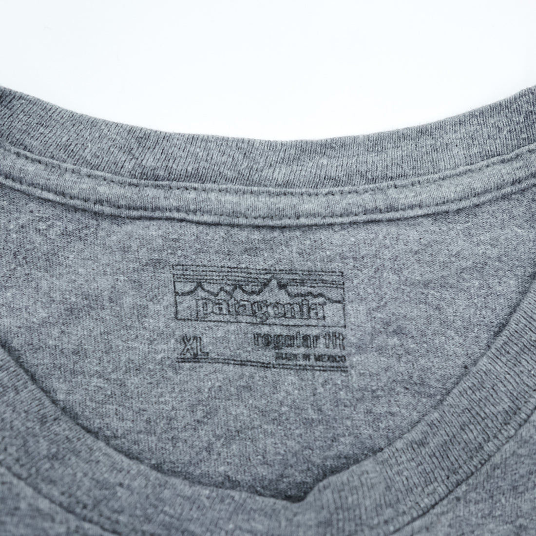 Patagonia P-6ロゴ 長袖Tシャツ ロンT XL グレー コットン 38704