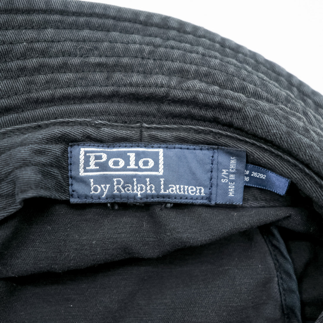 Polo Ralph Lauren 90年代 バケットハット S/M ブラック スモールポニー 刺繍 ロゴ