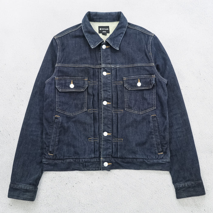 snow peak 日本製 2ndタイプ デニムジャケット Gジャン S インディゴ 濃紺 JOURNAL STANDARD relume別注 JSR-JK-16AU003