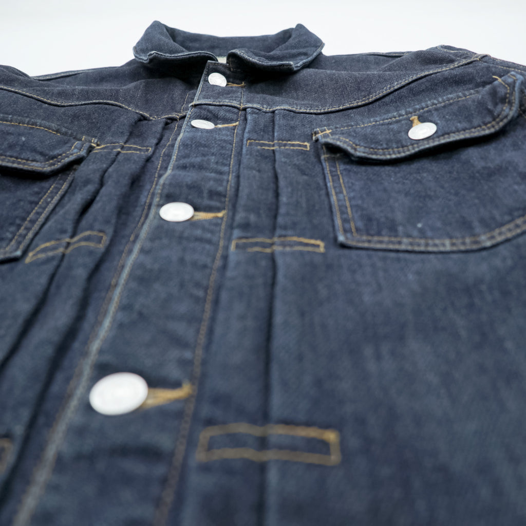 snow peak 日本製 2ndタイプ デニムジャケット Gジャン S インディゴ 濃紺 JOURNAL STANDARD relume別注 JSR-JK-16AU003