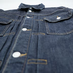 snow peak 日本製 2ndタイプ デニムジャケット Gジャン S インディゴ 濃紺 JOURNAL STANDARD relume別注 JSR-JK-16AU003