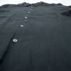 Merona 100% Linen Long Sleeve Button Up Shirt Dark Gray Black XL Regular Collar Pocket