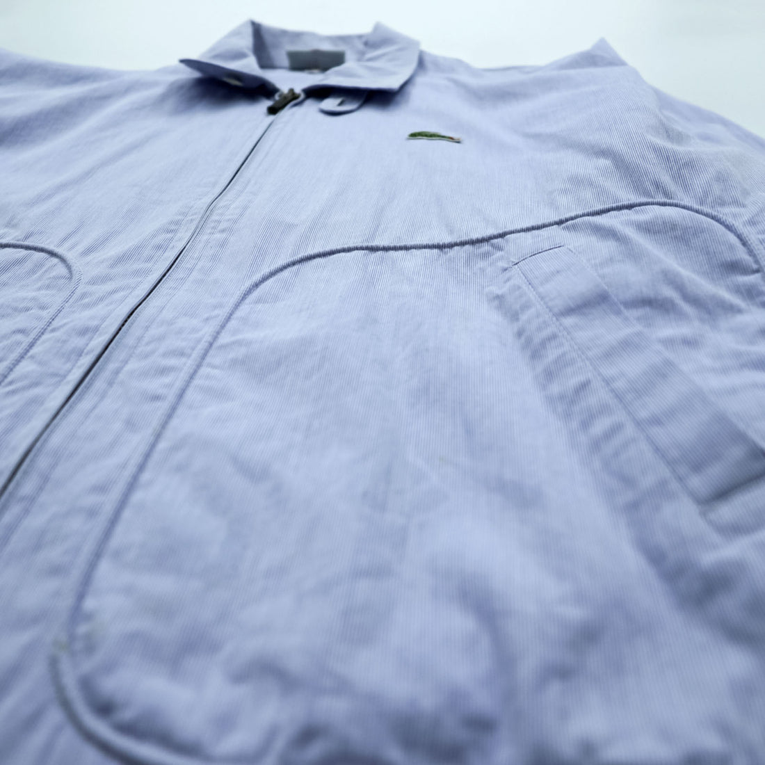 Vintage 90s CHEMISE LACOSTE Made in Japan Harrington Jacket M Blue