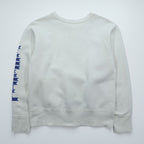 Buzz Rickson's Sweatshirt Flying Skull 85th Ftr Squadron Sleeve Print Men's M White Toyo Enterprise