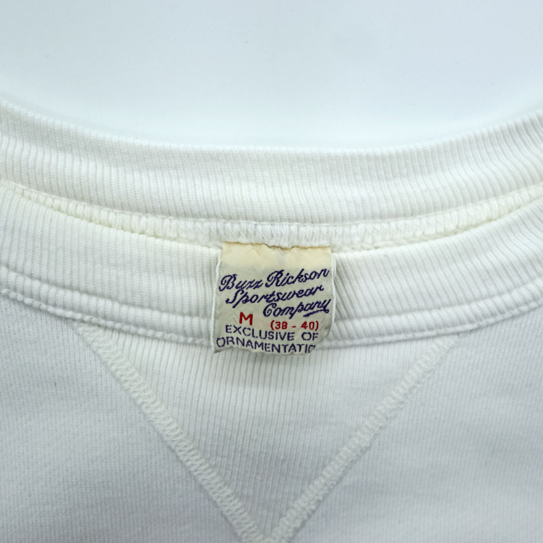 Buzz Rickson's Sweatshirt Flying Skull 85th Ftr Squadron Sleeve Print Men's M White Toyo Enterprise