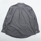 Brooks Brothers button-down shirt, size XL, checked, gray, black.