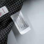 Brooks Brothers button-down shirt, size XL, checked, gray, black.