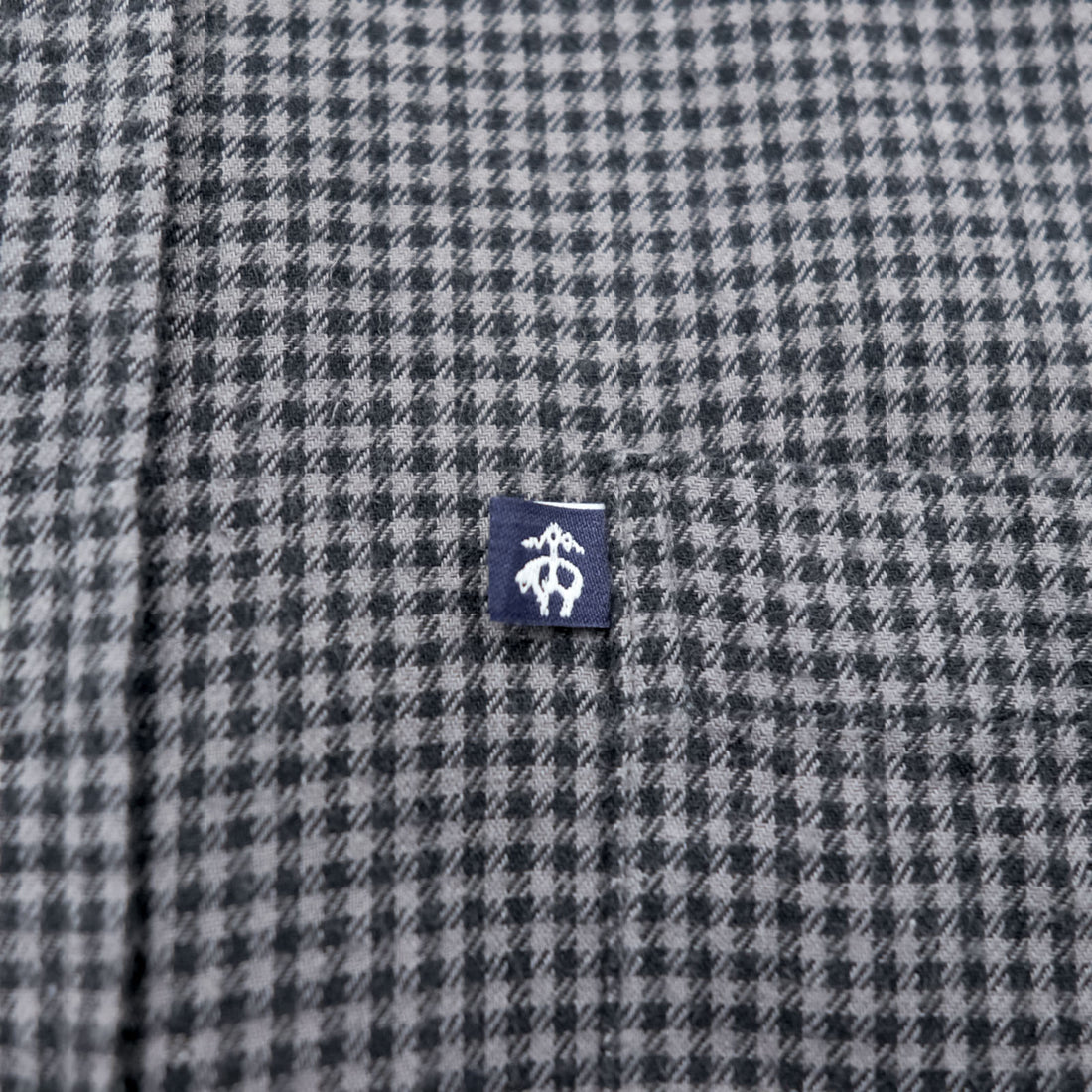 Brooks Brothers button-down shirt, size XL, checked, gray, black.