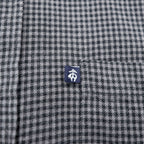 Brooks Brothers button-down shirt, size XL, checked, gray, black.