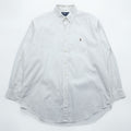 Ralph Lauren 90s Oxford button-down shirt, size XL and up, white, with YARMOUTH small pony embroidery.