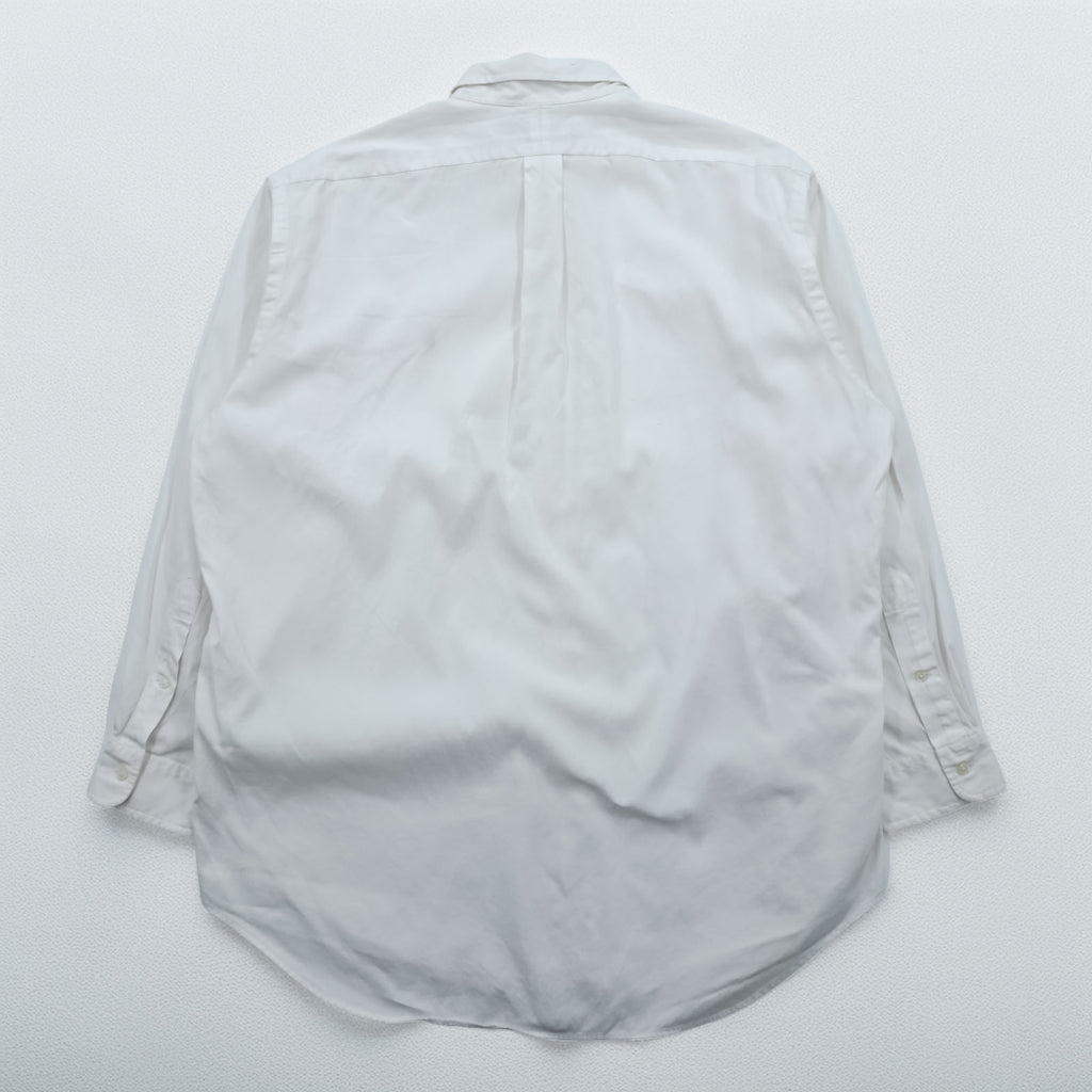 Ralph Lauren 90s Oxford button-down shirt, size XL and up, white, with YARMOUTH small pony embroidery.