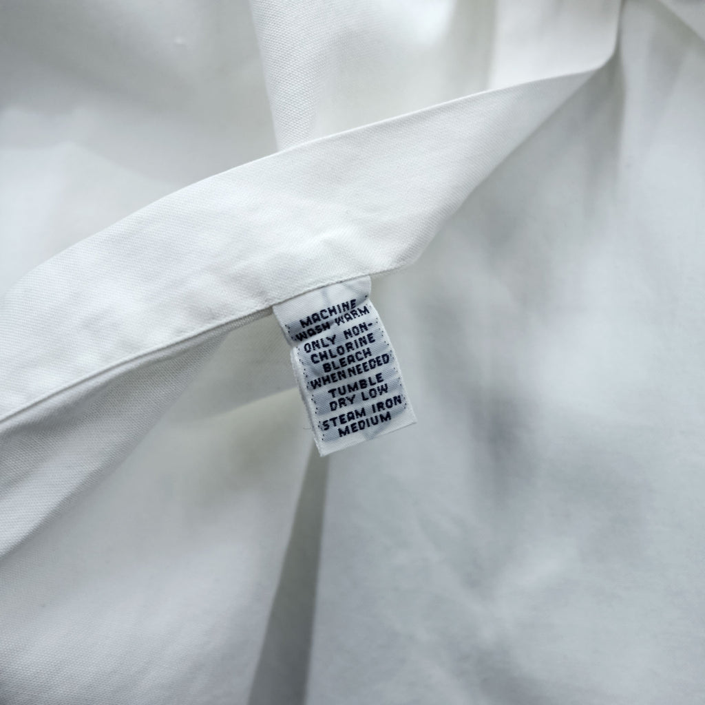 Ralph Lauren 90s Oxford button-down shirt, size XL and up, white, with YARMOUTH small pony embroidery.
