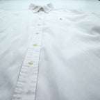 Ralph Lauren 90s Oxford button-down shirt, size XL and up, white, with YARMOUTH small pony embroidery.