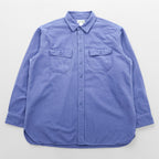 L.L.Bean シャモアシャツ フランネルシャツ XL ブルー フラップ 胸ポケット MT03