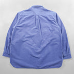 L.L.Bean シャモアシャツ フランネルシャツ XL ブルー フラップ 胸ポケット MT03
