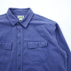L.L.Bean シャモアシャツ フランネルシャツ XL ブルー フラップ 胸ポケット MT03