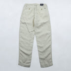 Polo Ralph Lauren プレップスター イージー リネン スラックス パンツ M ベージュ ストライプ スリム テーパード フィット 未使用品 MNPOPNT14G20349