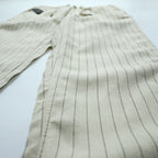 Polo Ralph Lauren プレップスター イージー リネン スラックス パンツ M ベージュ ストライプ スリム テーパード フィット 未使用品 MNPOPNT14G20349