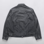 Levi's 2ndタイプ トラッカージャケット デニムジャケット Gジャン M ブラック タック プリーツ RELAXED TYPE 2 A7632-0002