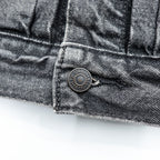 Levi's 2ndタイプ トラッカージャケット デニムジャケット Gジャン M ブラック タック プリーツ RELAXED TYPE 2 A7632-0002