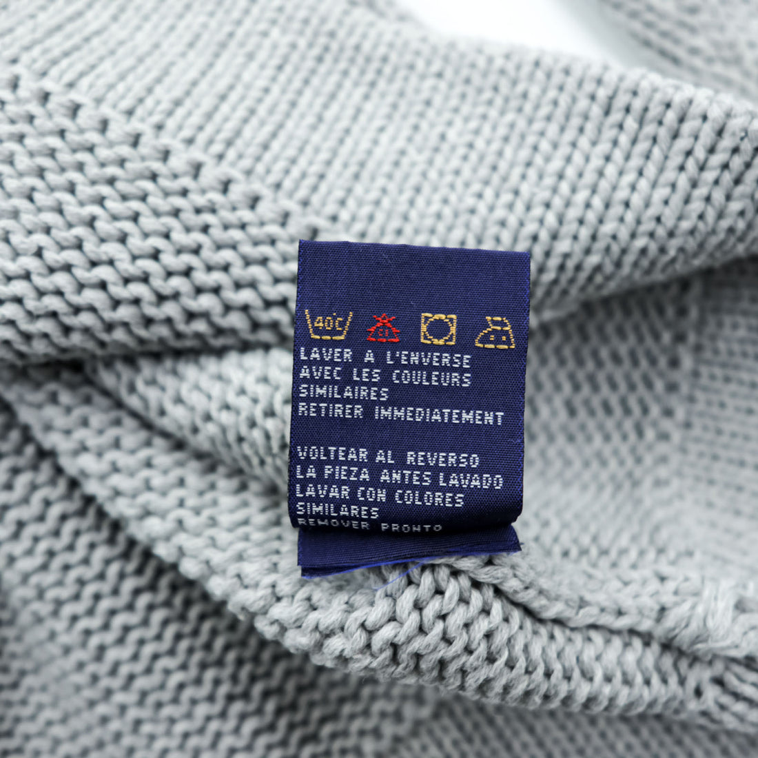 Polo Ralph Lauren 90年代 星条旗 コットンニット クルーネック セーター L グレー RL POLO JEANS