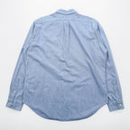 Ralph Lauren 90s Chambray Button-Down Shirt, Size L, Blue, Small Pony Embroidery