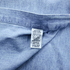 Ralph Lauren 90s Chambray Button-Down Shirt, Size L, Blue, Small Pony Embroidery