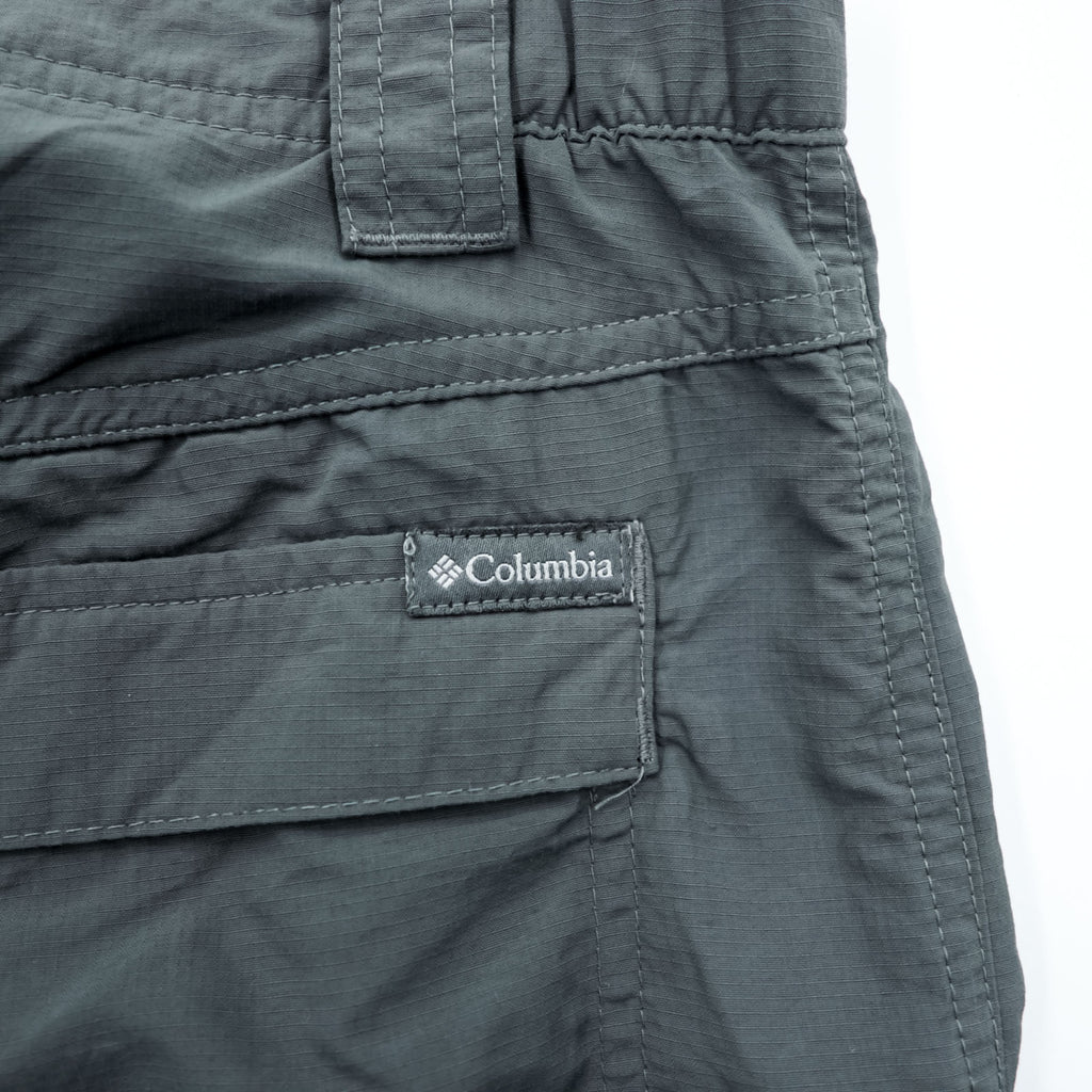 Columbia Cargo Pants Outdoor Pants L Waterproof Gray Hiking Kestrel Trail Cargo Pants OMNI-SHADE SUN PROTECTION Ripstop XM0104