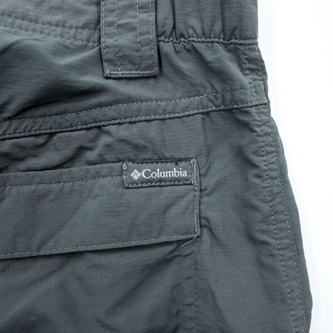 Columbia Cargo Pants Outdoor Pants L Waterproof Gray Hiking Kestrel Trail Cargo Pants OMNI-SHADE SUN PROTECTION Ripstop XM0104