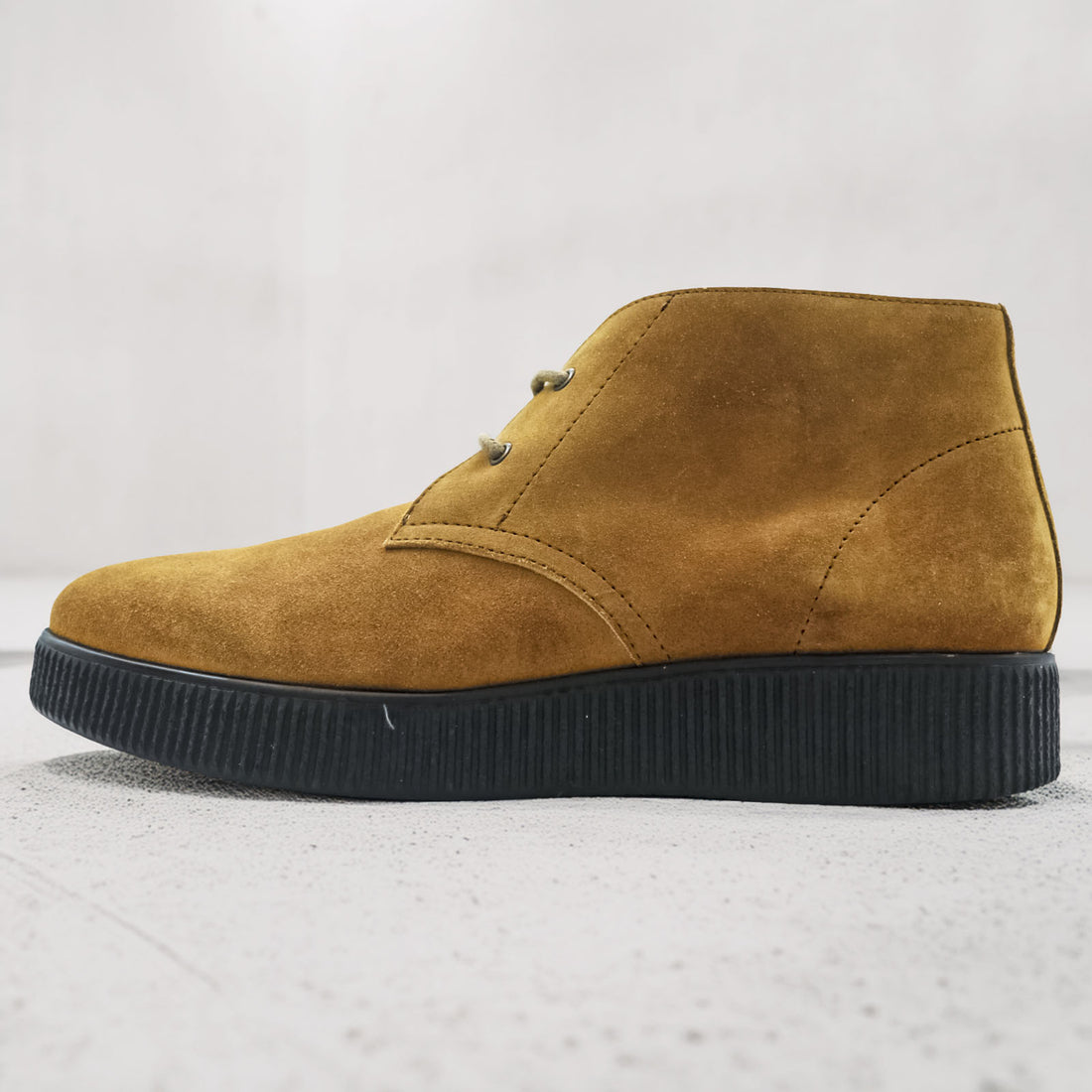 A.P.C. 厚底 チャッカブーツ 26.5cm スエード ブラウン ポルトガル製