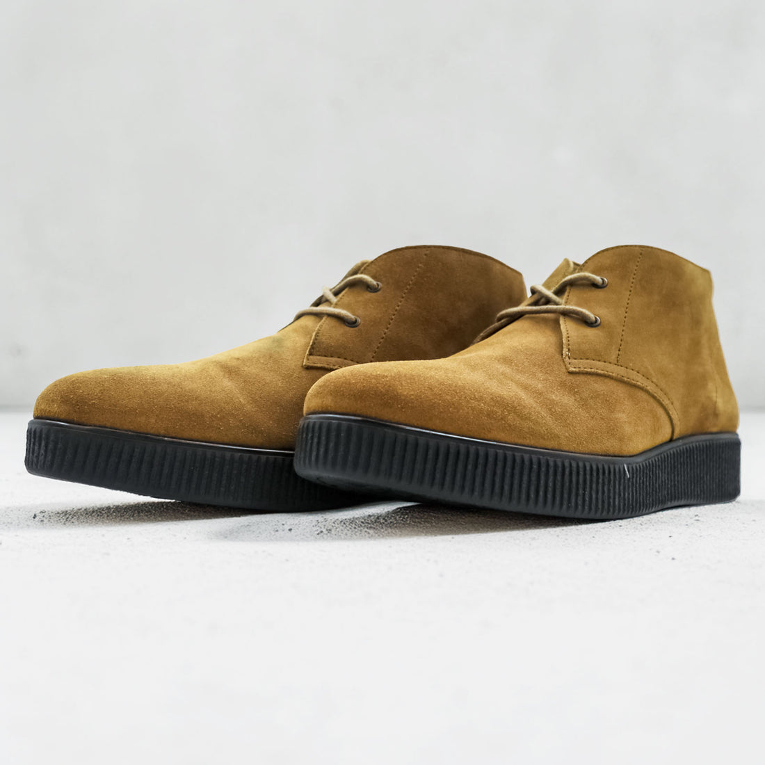 A.P.C. 厚底 チャッカブーツ 26.5cm スエード ブラウン ポルトガル製