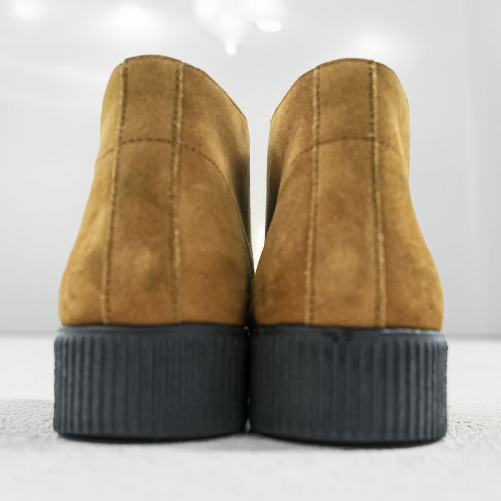 A.P.C. 厚底 チャッカブーツ 26.5cm スエード ブラウン ポルトガル製