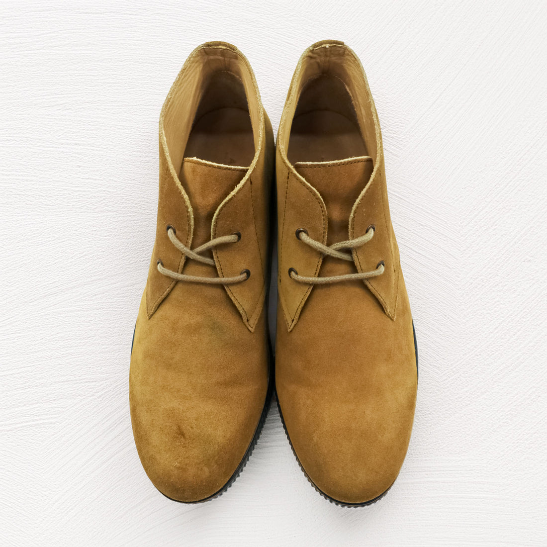 A.P.C. 厚底 チャッカブーツ 26.5cm スエード ブラウン ポルトガル製