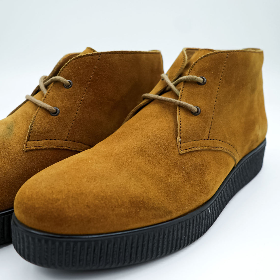 A.P.C. 厚底 チャッカブーツ 26.5cm スエード ブラウン ポルトガル製