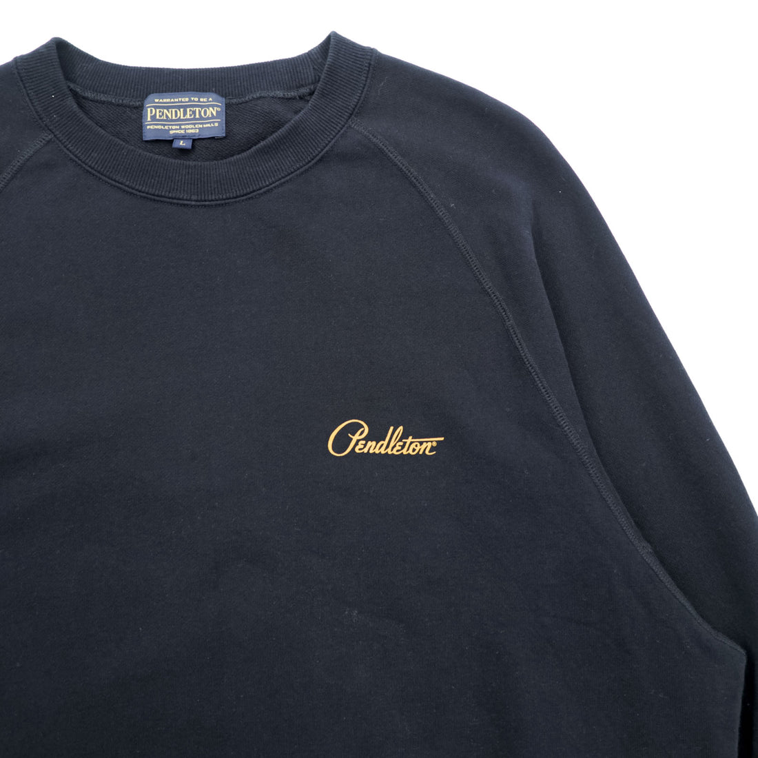 PENDLETON Back Print Sweatshirt, Size L, Black, 3475-3006