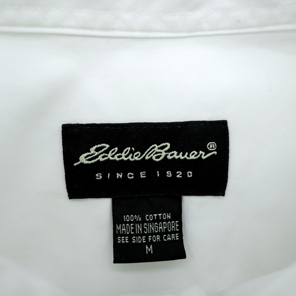 Eddie Bauer Oxford button-down shirt, size XL and up, white.
